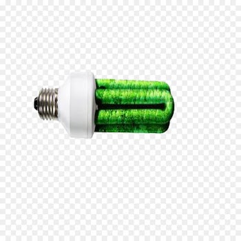Light Euclidean vector - Environmental green light bulb 
