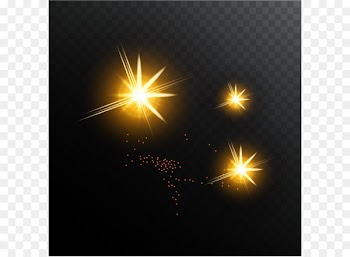 Light Euclidean vector - Golden shine light effect vector 