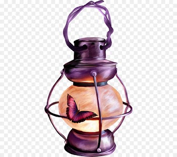 Light Fanous Oil lamp Ramadan Lantern - Butterflies and oil lamp 