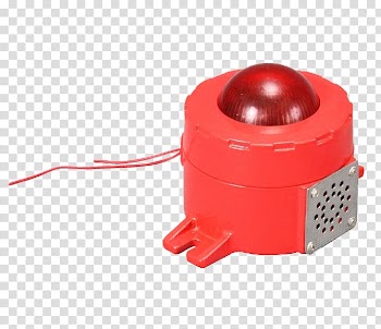 Light Fire alarm system Fire hydrant Firefighting Conflagration, Red with wiring alarm transparent background PNG clipart