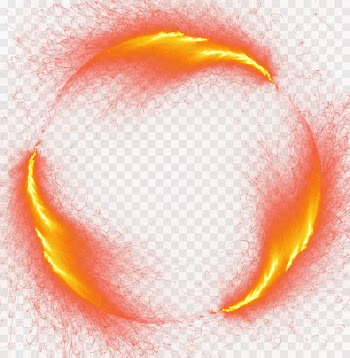 Light Fire Flame - Burst of fire round border 