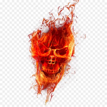 Light Fire Skull Flame - skull 