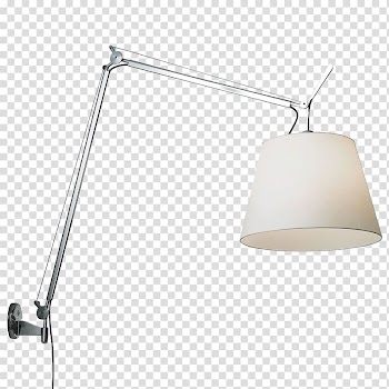 Light fixture Artemide Tolomeo desk lamp Lighting, copper wall lamp transparent background PNG clipart