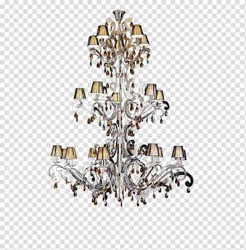 Light fixture Body piercing jewellery Lighting Pattern, Crystal chandeliers transparent background PNG clipart