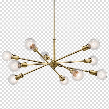 Light fixture Chandelier Lamp Lighting, light transparent background PNG clipart