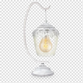 Light fixture Edison screw Lamp Lantern, light transparent background PNG clipart