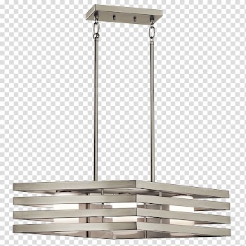 Light fixture Lighting Pendant light Brushed metal, hanging lamp transparent background PNG clipart