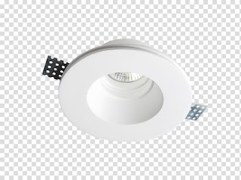 Light fixture Multifaceted reflector Lighting Bi-pin lamp base Light-emitting diode, round spot transparent background PNG clipart