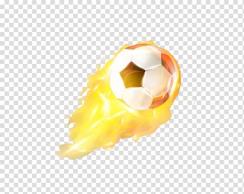 Light Flame Combustion Football, Football with flames transparent background PNG clipart