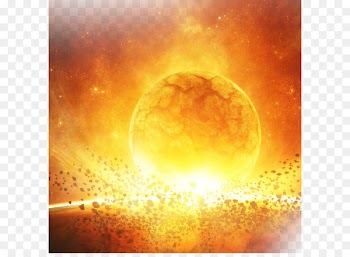 Light Flame Explosion Poster - Fireball 