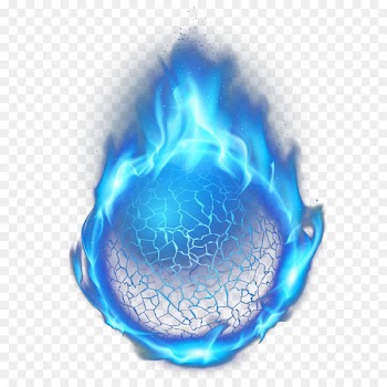 Light Flame Fire - Blue flame balls 