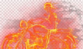 Light Flame Fire Skull, Golden flame skull skull man transparent background PNG clipart