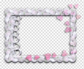 Light Flower Frames , marcos transparent background PNG clipart