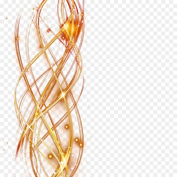 Light Gold - Gold Line light effect 