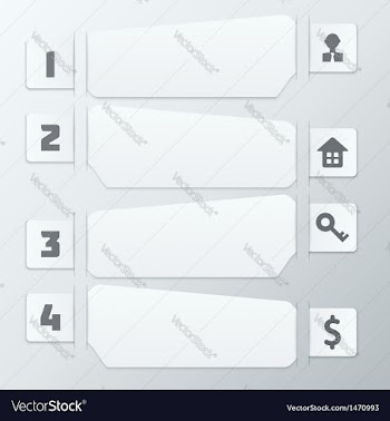  					Light Gray Steps Infographics Elements vector image														