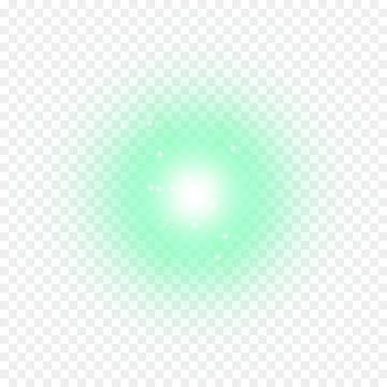 Light Green White point Halo - Green Halo White Point Effect Element 