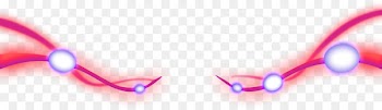Light Halo Blue Chemical element - Red curve glow effect element 