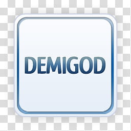 Light Icons, text_demigod, Demigod text overlay transparent background PNG clipart