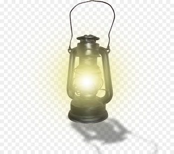 Light Lantern Kerosene lamp Clip art - Luminous hand-painted kerosene lamp 