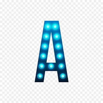 Light Letter B - Luminous lamp letters A 