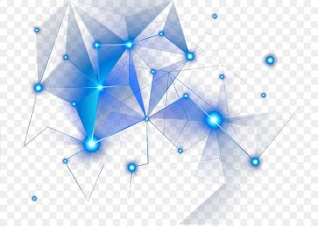 Light Line Blue Transparency and translucency - Blue technology connection map 