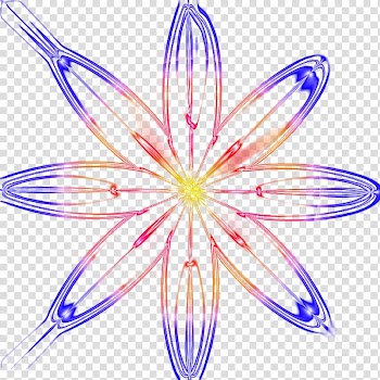 Light Petal Luminous efficacy Flower, Light effect flowers transparent background PNG clipart
