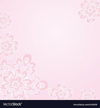 Light pink floral card template vector image