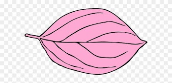Light Pink Oval Leaf Clip Art - Oval Leaf