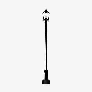 Light pole clipart, illustration vector. | Free Vector - rawpixel