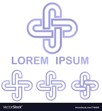 Light purple cycle logo design set vector image