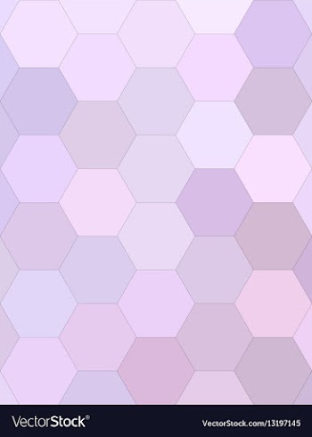 Light purple hexagonal honey comb background vector image