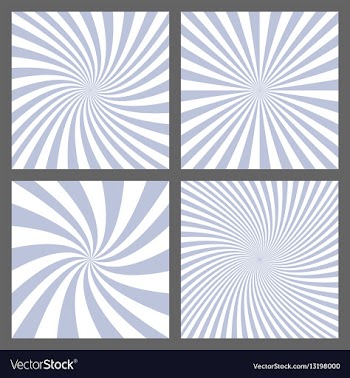 Light purple spiral and ray burst background set vector image
