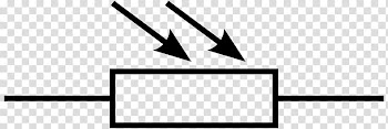 Light resistor Electronic symbol Wiring diagram, light transparent background PNG clipart
