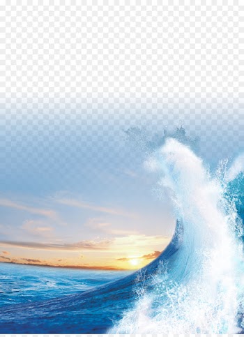 Light Sea Sunset Wind wave - Sea blue 