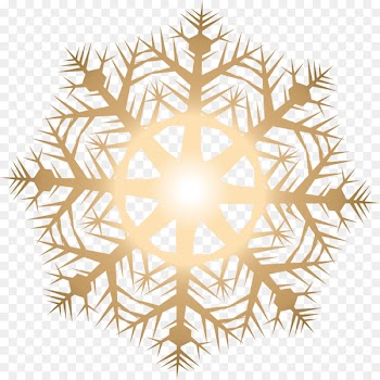 Light Snowflake - Vector golden snowflakes 
