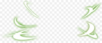 Light Special Effects Cartoon Drawing - Green Fresh Halo Effect Element 