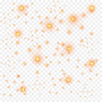 Light Star Motif - Golden light stars 