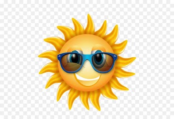 Light Sunglasses Icon - Great cartoon island sun 