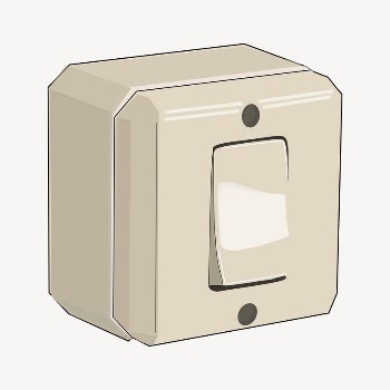 Light switch clipart, illustration vector. | Free Vector - rawpixel