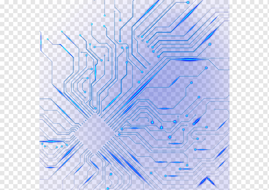 Light Technology Electronic component Electrical network, Blue light efficiency technology electronic components of the circuit, blue textile, blue, angle, electronics png