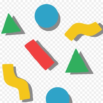 Light Vaporwave Shape Line Aesthetics - RED SHAPES 