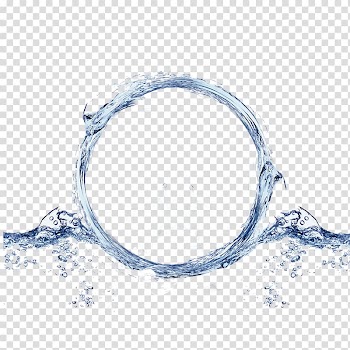 Light Water Circle Wireless Vibration, Daily life water background, water splashing illustration transparent background PNG clipart