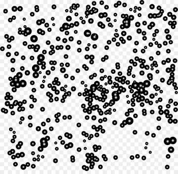 Light White Black - Little fresh black bubbles 