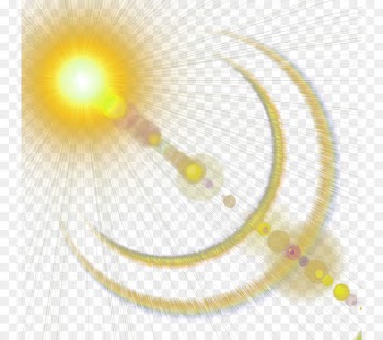 Light Yellow Halo - Yellow Atmospheric Radiation Halo Effect Element 