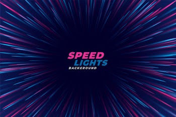 Light zoom rays effect background Free Vector