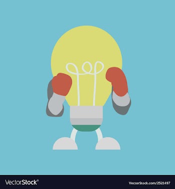 Lightbulbboxer vector image