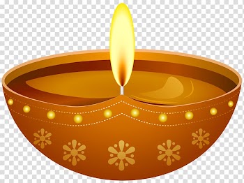 Lighted brown candle, Diwali Candle Diya , diya transparent background PNG clipart