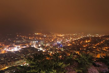 Lighted Buildings during Evening