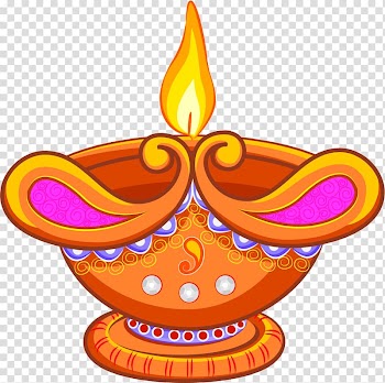 Lighted candle illustration, Light Lamp Diwali , Cartoon hand painted beautiful oil lamp transparent background PNG clipart