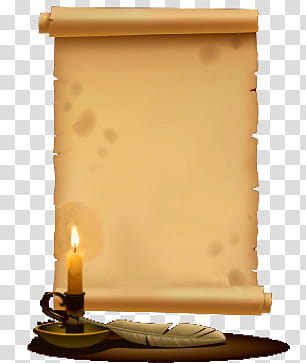 Lighted candle on board illustration transparent background PNG clipart